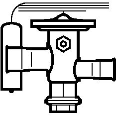 068U2234 Danfoss Thermostatic expansion valve, TUA