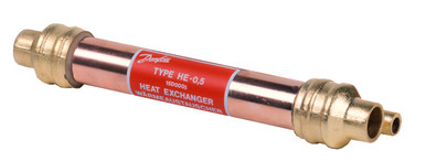 015D0001 Danfoss Tube-in-tube heat exchanger, HE 0.5