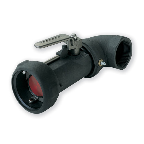 Emco Wheaton J72C-ABN2-D002 J72 Series 2 in. Female NPT Dry Break 90° Coupler w/ Swivel, Nitrile Rubber Seal