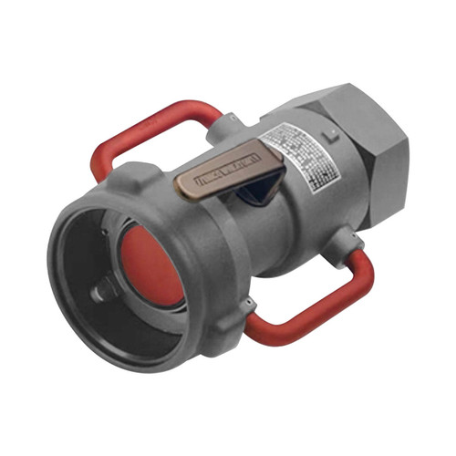 Emco Wheaton J73C-AVN1-B003 3 in. Female NPT Dry-Break Straight Coupler w/ Swivel, FKM Seals