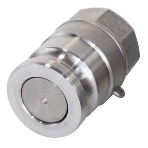 OPW 1672AN-SS20-FLAT 2 in. FNPT Stainless Steel Kamvalok Flat-Face Dry Disconnect Adapter w/ Fluorocarbon Seal