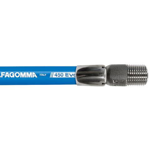 Kuriyama T450LE 1 in. x 75 ft. Water Washdown Hose Assembly w/ Male NPT Stainless Steel Ends