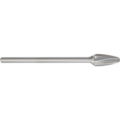 List No. 597 - SF-1L6 - Carbide Burr - Single Cut - 6 Shank - Made In USA MX1083327