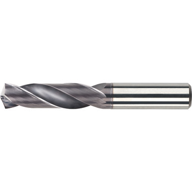37/64" Dia. 7/64" Shank -37/64" Flute Length x 6" OAL, 3xD, 140 Degree, TiAlN, 2 Flute, External Coolant, Round Solid Carbide Drill Series/List #5600 MT9298732