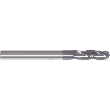 1/32" Dia. x 1/8" Shank x 1/8" DOC x 1-1/2" OAL, Carbide AlTiN, 3 Flute, Ballnose End Mill Series/List #5969T MT7192985