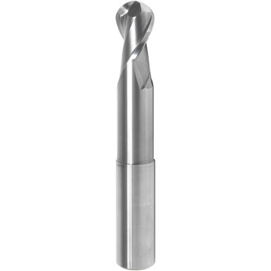 1" Dia. x 1" Shank x 1-1/4" DOC x 6" OAL, Carbide DLC, 2 Flute, Round, No , Ballnose End Mill Series/List #5926 MT9393176