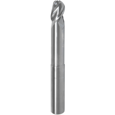 1" Dia. x 1" Shank x 1-1/4" DOC x 7" OAL, Carbide DLC, 3 Flute, Round, No , Ballnose End Mill Series/List #5930E MT9393207