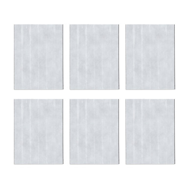 Flexible Magnetic Strips with Adhesive (6pk) - 0.060'' Thk. x 3.0'' W x 4.0'' L Indoor Sheet of 6 Strips 07009