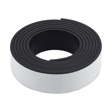 Flexible Magnetic Strip with Adhesive - 30'' L x 0.5'' W x 0.06'' Thk. 07011