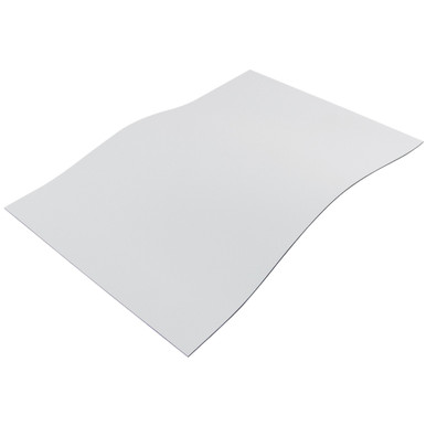 Flexible Magnetic Sheet - 0.020'' Thk. x 5.0'' W x 8.0'' L, White Vinyl 07027