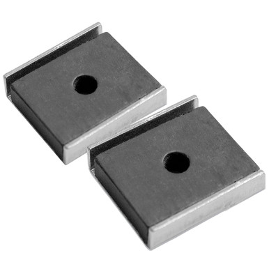 Ceramic Latch Magnet Channel Assemblies (2pk) - 1" L x .875" W x .25" H¸ 7 lbs. pull 07220