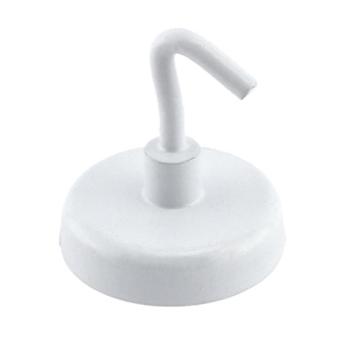 White Magnetic Hooks (2pk) - 14 lbs. pull 07291