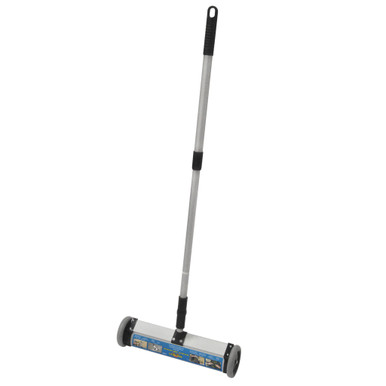 Magnetic Mini Sweeper - 13" Push-Type w/ Release + telescoping handle 07294