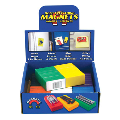 Hold Everything Ceramic Magnets Counter Display (56pk) - Holds 56 Colorful Ceramic Blocks 07378X56DSP