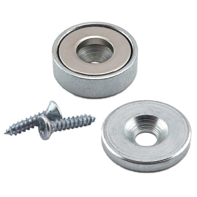 Neodymium Latch Magnet Kit (1 set) - 23 lbs. pull 07573