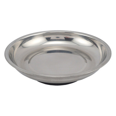 6" Round Magnetic Parts Tray - Stainless Steel 07684
