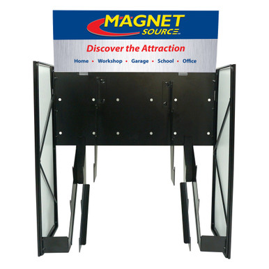 Magnet Source Metal Sidekick Display w/Graphics (no product) - Holds 6-Pick-Up Pals and 4-Mini Sweepers 07MSKDSP