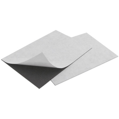 Flexible Magnetic Sheets with Adhesive (2pk) - 0.020'' Thk. x 4.0'' W x 6.0'' L Indoor/Outdoor 08056