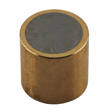 Alnico Shielded Assembly - 0.75'' Dia. x 0.75'' H, brass shield, 1.25 lbs. pull AAB7575BX