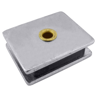 Ceramic Latch Magnet Assembly - 1" L x 1.25" W x .4" Thk.¸ 15 lbs. pull CA43LWH