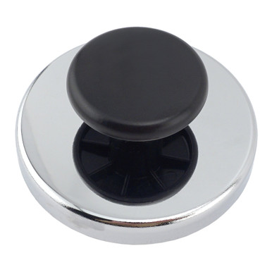 Ceramic Round Base Magnet w/ Knob - 3.2" Dia.¸ 95 lbs. pull HMKR-80