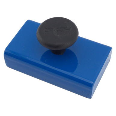 Ceramic Rectangular Base Magnet w/ Knob - 1.37" L x 2.37" W¸ 20 lbs. pull HMKS-A
