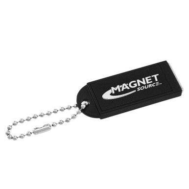 Neodymium Key Chain Magnet w/Logo, Black - 4 lbs. pull KCMBK-BULK