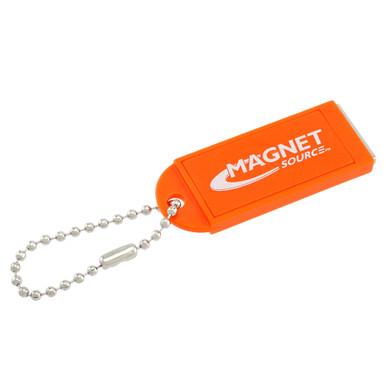 Neodymium Key Chain Magnet w/Logo, Orange - 4 lbs. pull KCMO-BULK