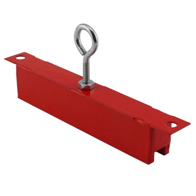 Ceramic Latch Magnet - 5.0" L x 0.75" W x 1.06" H w/ eyebolt/nuts¸ 100 lbs. pull LM-100BC