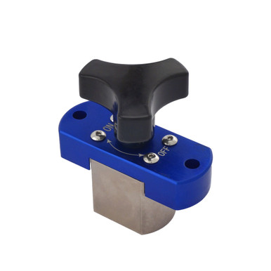 Neodymium On/Off Magnetic Workholding Jig with Mounting Tabs - 1.1875'' L x 0.875'' W x 1.25'' H¸ 95 lbs. pull MJG095MT