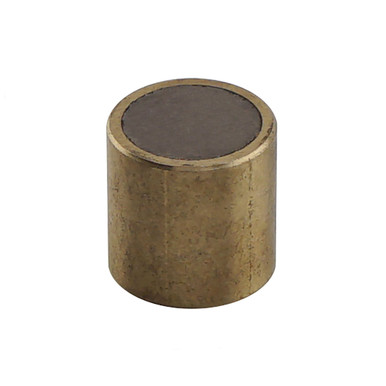 Neodymium Shielded Assembly - 0.375'' Dia. x 0.375'' H, brass shield, 5 lbs. pull NAB3737BX