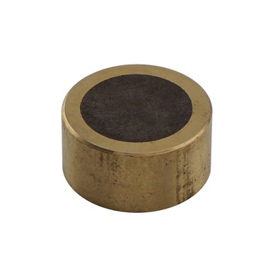 Neodymium Shielded Assembly - 0.5'' Dia. x 0.25'' H, brass shield, 4.25 lbs. pull NAB5025BX
