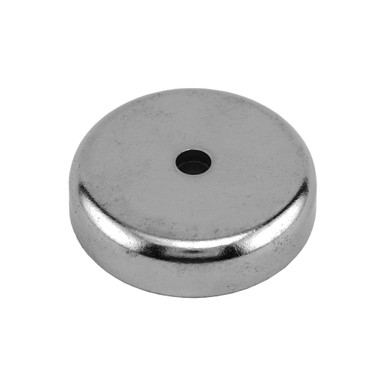 Neodymium Countersunk Round Base Assembly - N42¸ 2.0'' Dia. x 0.50'' Thk. w/0.271'' Dia. hole¸ 134.6 lbs. pull NAC020000NBX
