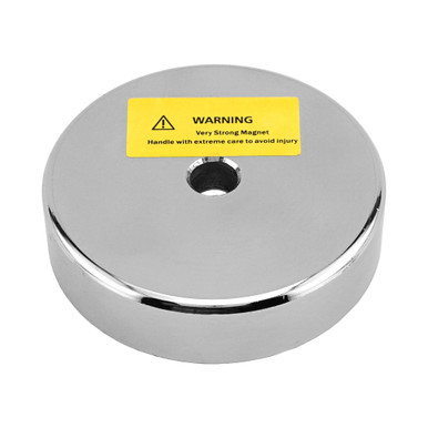 Neodymium Countersunk Round Base Assembly - N42¸ 3.0'' Dia. x 0.750'' Thk. w/0.406'' Dia. hole¸ 280 lbs. pull NAC030000NBX