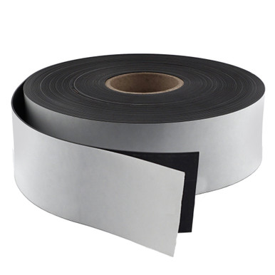 Magnetic Labeling Strip with Adhesive - 100' L x 3.0" W x 0.060" Thk. 1-Roll ZG90AC-F