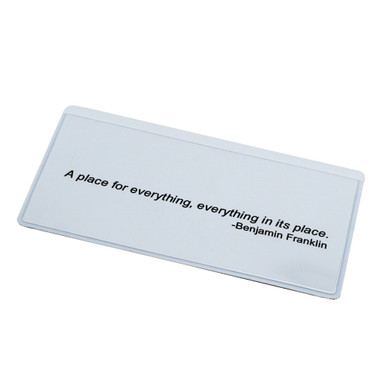 Flexible Magnetic Pocket/Sleeve - 2.0" L x 4.0" W x 0.020 Thk.¸ 1-Opening Long Side ZGPHP2X4MW-C