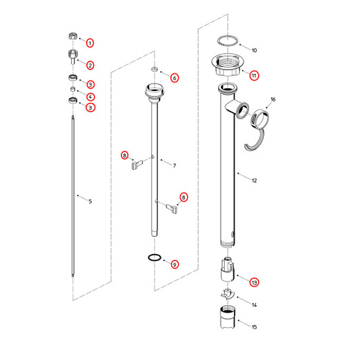 Flux 400 Series F427S3A_S5 39 Pump Maintenance Rebuild Kit