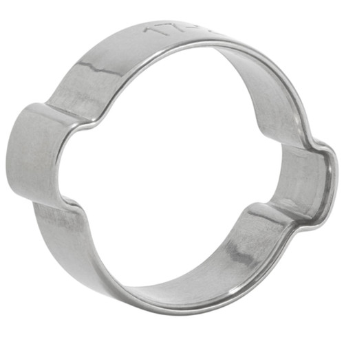 Mikalor Clamps LLC 23012204 22-25 mm Stainless Steel W4 AISI 304 Two Ear Clip - Box Qty 250