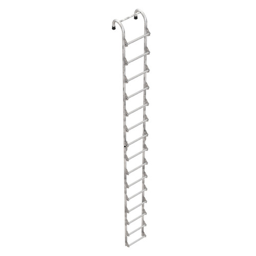Vestil NTAL-15-HDG 15 Step Galvanized Tank Access Ladder 300 Lb. Capacity