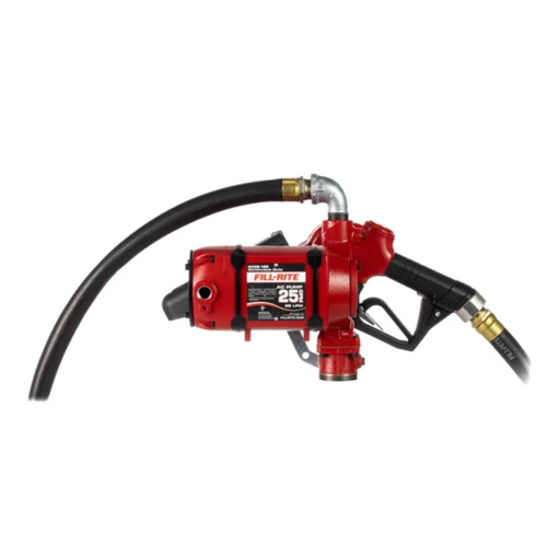 Fill-Rite NX25-120 Series 120V AC Transfer Pump w/ Hose & Nozzle - Bung Mount Configuration - 25 GPM