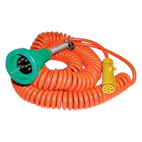 Civacon Green Thermistor Plug & Coiled Cord w/ 2J Slot Pins & 8 Contact Pins for Scully Compatible System