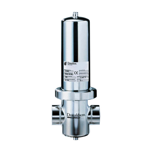 Donaldson P-EG 0036 1 1/4 in. NPT 304 SS Gas/Steam Filter Housing, UF Connection, 07/25 Element Size