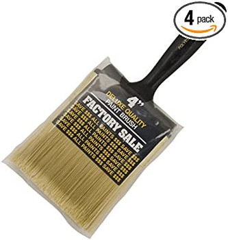 Wooster Genuine 4" Factory Sale Paintbrush 4-Pack, P3974-4-4PK