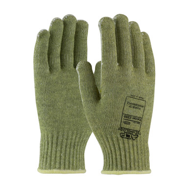 Kevlar ACP, 7G Seamless Knit, Economy Wgt, Cotton Lined, Green - Size M, Green 1 Dozen - Gloves with ACP Technology 07-KA744/M