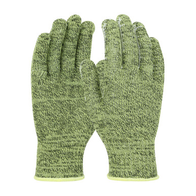 Aramid 7 Gauge Seamless Knit Medium Wt Glove with Poly Lining, ANSI A6 - Gloves with ACP Technology XS Green 1 Dozen 07-TW600/XS