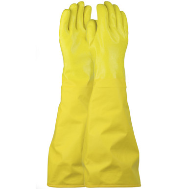 21" Cold Handling Polytuff Gloves Gloves - Size L, Yellow, CE Gloves, 1 Pair 10255L