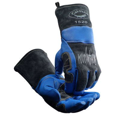 Glove, Welding, Premium Blue Goat Grain, Kontour Wrist, Wool Insulated, Os - Size L, Blue, Hand Protect-Welding, 1 Pair 1520