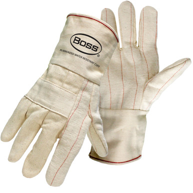 3-PLY HOT MILL NAP-OUT LINED WITH GAUNTLET CUFF - Size L, Natural 1 Pair - Hot Mill Seamless Knits 1JC3018
