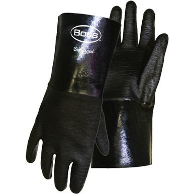 Chemguard crinkle grip glove - Size L, Black 1 Pair - Coated Supported Gloves 1SN2536