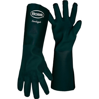 Black, Large - Size L, Black 1 Pair - Coated Supported Gloves 1SP1718